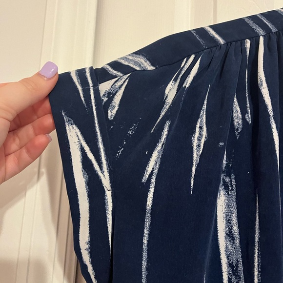 Rock & Republic Blue and White Streak Dress - Picture 5 of 7